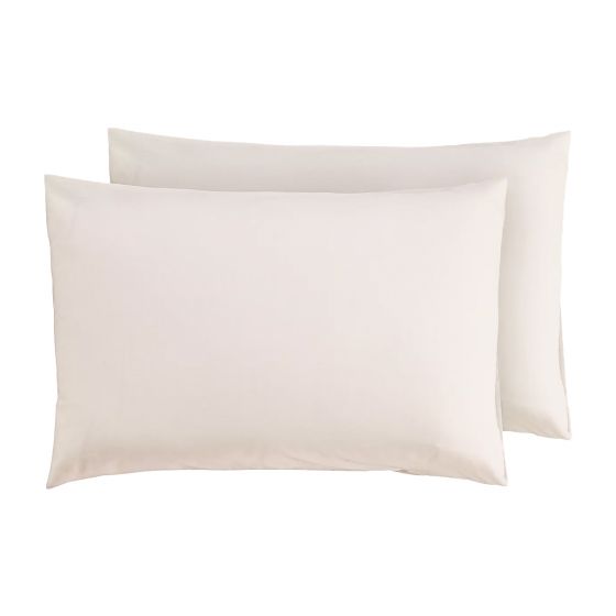 Percale Ivory Pillowcase Pair