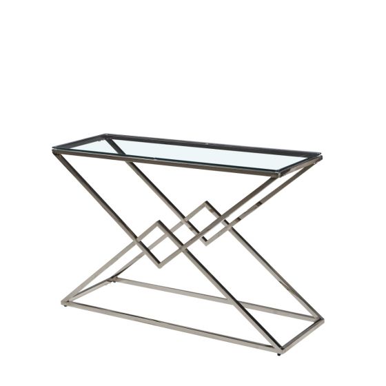 Luxor Chrome Console Table
