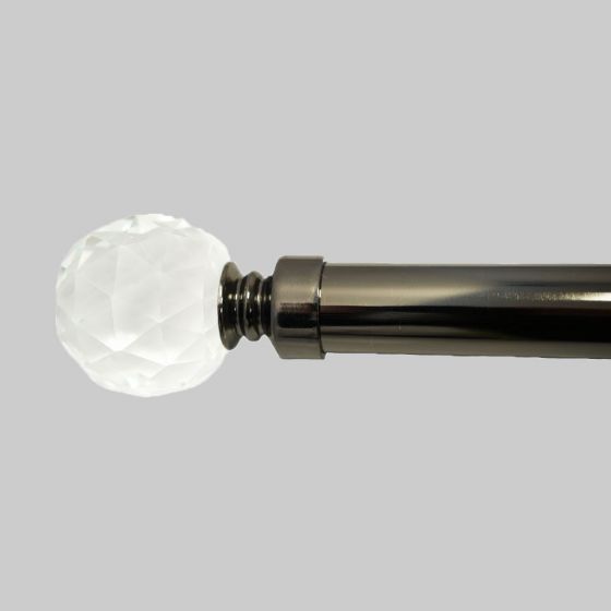 28mm Garda Gun Metal Curtain Pole