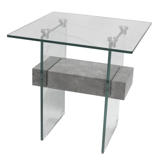 Milan Concrete Effect End Table