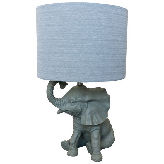 Abu Elephant Grey Table Lamp