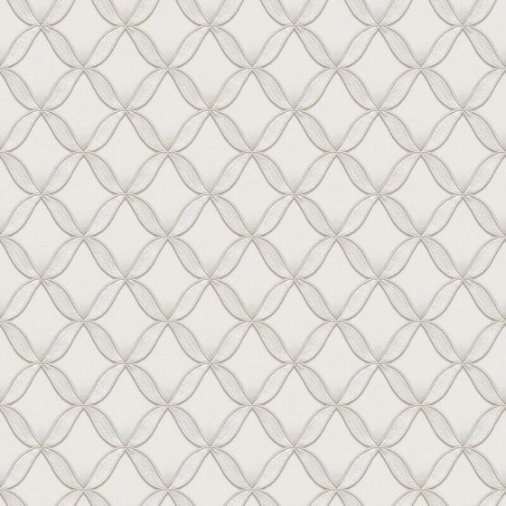 Fabric Touch Geometric Grey Wallpaper