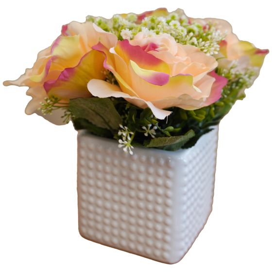 Pink Roses in a Vase