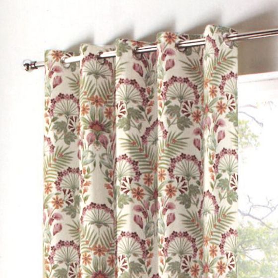 Rosetti Natural Ready Made Eyelet Curtains