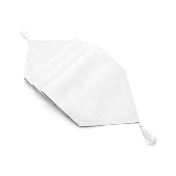 Hampton White Table Runner