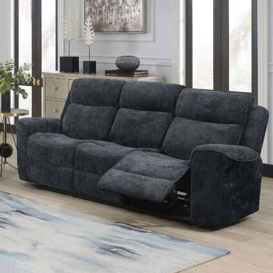 Sandhurst Dark Grey 3 Seater Sofa