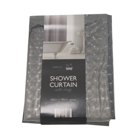 Shower Curtain Ombre Grey Each