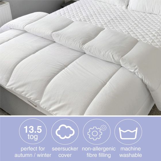 Seersucker 13.5 Tog Waffle Duvet