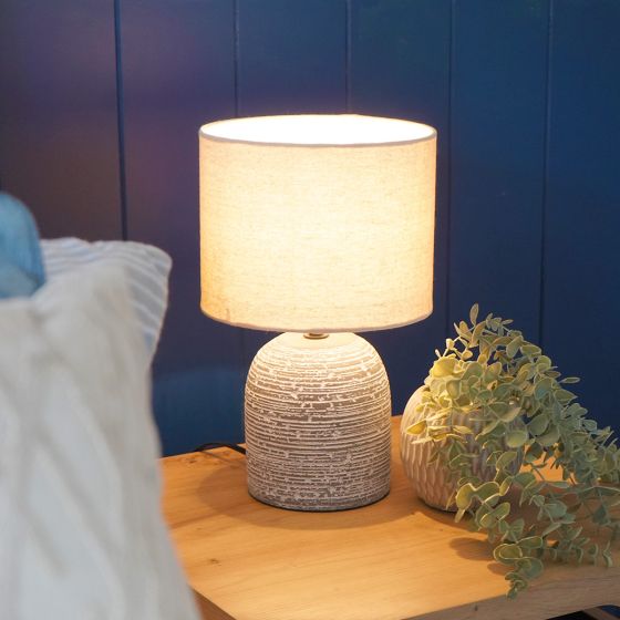 Shannon Grey Table Lamp