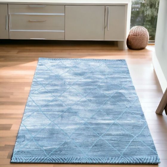 Sila Trellis Blue Rug