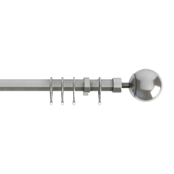 22/25mm Finesse Stainless Steel Extendable Curtain Pole