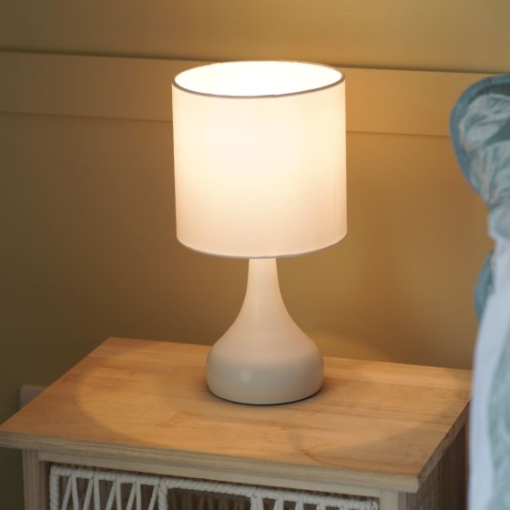 Terri White Touch Lamp