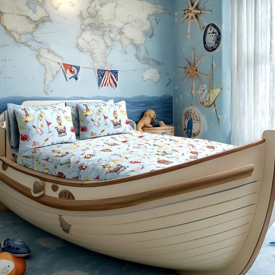 Treasure Blue Cotton Rich Duvet Cover Set