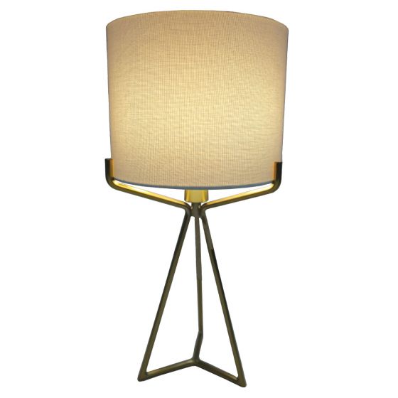 Tollymore Satin Brass Table Lamp