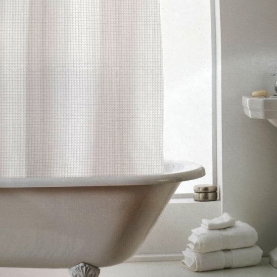 shower curtain waffle wht waffle wht each