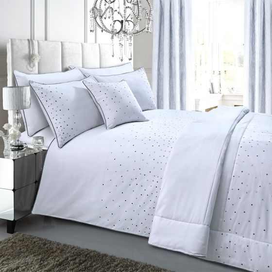 Scatterbox White & Grey Cotton Rich Duvet Cover Set