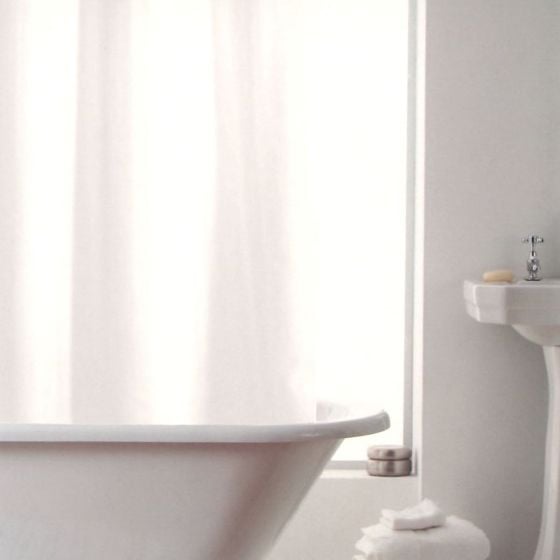 White Shower Curtain 