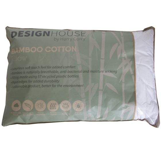 Bamboo White Pillow