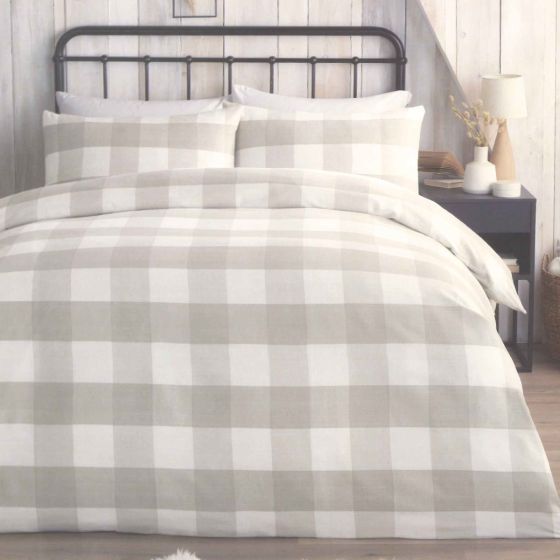 Willington Natural Flannelette Duvet Set