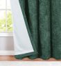 Kelso Green Thermal Ready Made Eyelet Curtains