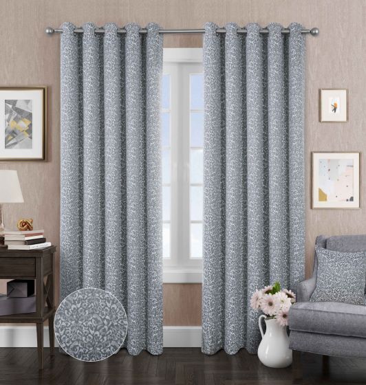 Nova Sliver Thermal Blackout Eyelet Curtains