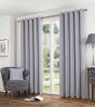 Chester Silver Blackout Ready Made Eyelet Curtains