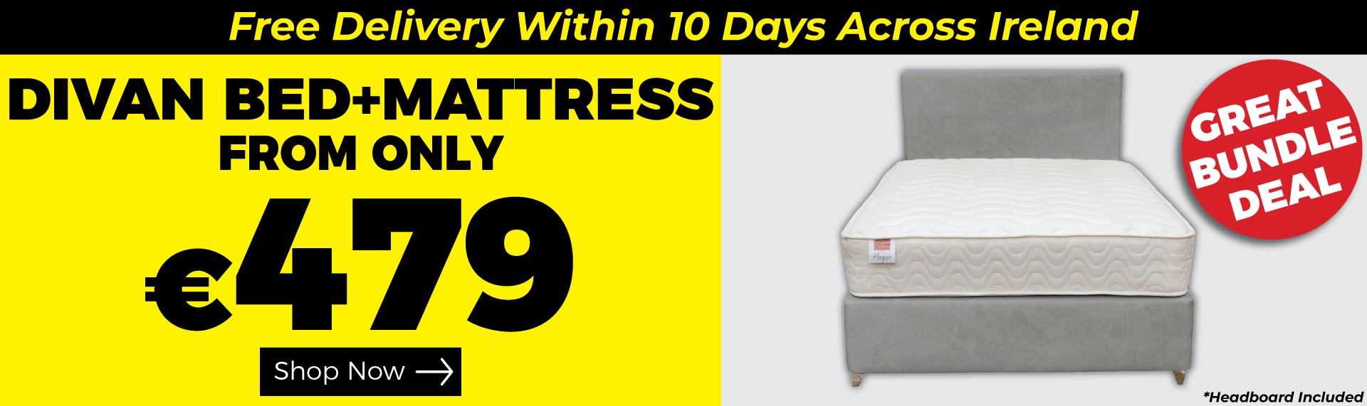 Divan Bed + Mattress Bundle Deal